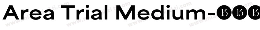 Area Trial Medium字体转换